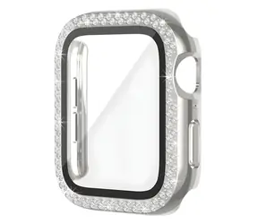 Worryfree Bling Bumper pouzdro pro Apple Watch 45mm stříbrné / Pouzdro