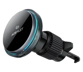 Acefast D61 šedá / Držák do auta / magnetický / Qi2 25W bezdrátové nabíjení