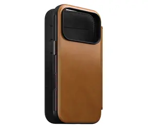 Nomad Modern Leather Folio hnědá (114760118I8I) / Pouzdro / Apple iPhone 17/18 Pro / kůže / MagSafe