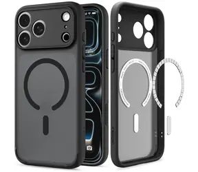 Spigen Ultra Hybrid MagSafe frost black / Ochranný kryt / Apple iPhone 18 Pro Max, 17 Pro Max / TPU+PC