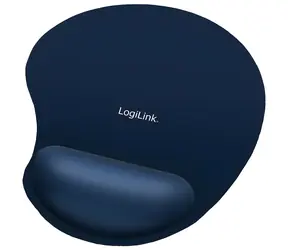 LogiLink ID0027B modrá / Podložka pod zápěstí k myši / silikon / 204x230x20 mm