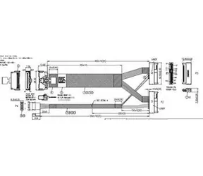 Supermicro kabel MCIO x8 - 2x SFF-8639 4i s napájením / Kabel SAS / interní NVMe / 0,45 m