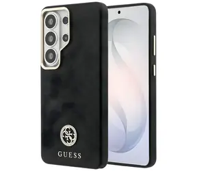 Guess Rhinestone Round Logo MagSafe černá / Zadní kryt / Samsung Galaxy S26 Ultra / MagSafe / štrasové kamínky