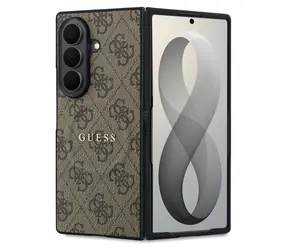 Guess PU Leather 4G Magnetic hnědá / Zadní kryt / Samsung Galaxy Z Fold 8 Ultra