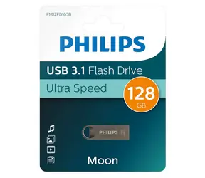 Philips Moon 128GB šedá / Flash disk / USB 3.1 / hliníkové tělo