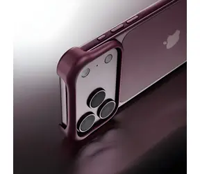 Arc Pulse ochranný rám pro iPhone 18 Pro Max tmavě červená / Ochranný rám / Hliníkový / Ochrana pádu 3 m