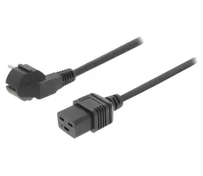 Valueline Schuko - IEC-320-C19 černá / Napájecí kabel / 2 m
