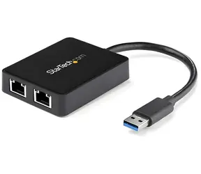 StarTech USB32000SP / Síťový adaptér / USB 3.0 / 2x RJ45 / Gigabit Ethernet