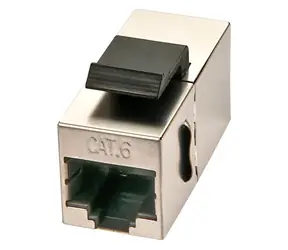 Lindy Keystone spojka Cat.6 STP černá / Keystone spojka / RJ-45 / Stíněná