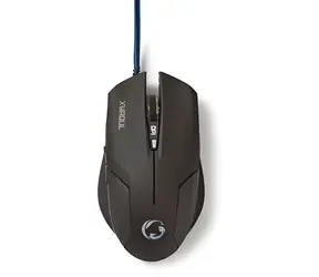 Nedis Herní myš / Herní myš / Kabelová / Nastavitelné DPI 800–1600 / 6 tlačítek / Pro praváky / LED
