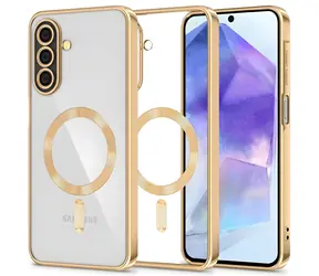 Tech-Protect MagFlex MagSafe transparentní zlatá / Kryt / Samsung Galaxy A27 5G / MagSafe