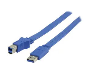 Valueline VLCP61105L20 / Kabel / USB 3.0 A-B / plochý / propojovací / 2 m