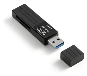 XO DK05B černá / Čtečka paměťových karet / 2v1 / USB 3.0 / SD, microSD