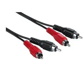 Hama Audio kabel 2x cinch - 2x cinch černá / Audio kabel / 1,5 m