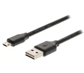 Valueline Kabel USB-A - Micro USB černý / Kabel / USB 2.0 / 2 m