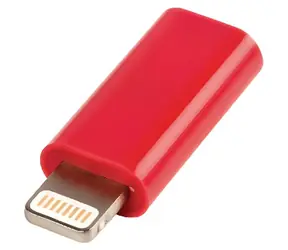 Valueline adaptér Lightning 8-pin - USB Micro-B zásuvka červená / Adaptér