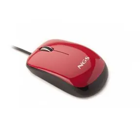 NGS RUBINEFLAVOURMOUSE rubínová / Myš / Optická / USB / 800 dpi / 3 tlačítka