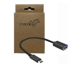 OTG adaptér USB-C - USB-A černá / Adaptér