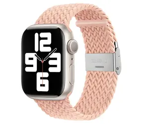 Devia Deluxe Series Sport4 růžový / Řemínek pro Apple Watch / Nylonový pletený / 44/45/46 mm