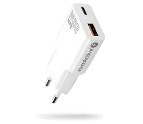SC-340Q bílá / Síťová nabíječka / USB-A + USB-C / 20W / QC 3.0