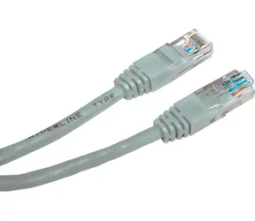 Logo LAN kabel UTP Cat 6 RJ45 5m šedá / Síťový kabel / RJ45-RJ45 / PVC opletení