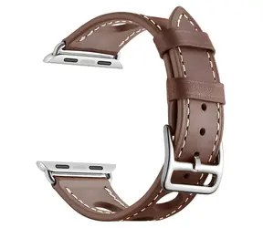 X-SITE Kožený řemínek pro Apple Watch 42/44/45/49mm hnědá / Řemínek / Apple Watch / Kožený