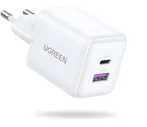 Ugreen X516 bílá / Nabíječka / 1x USB-A / 1x USB-C / 30W
