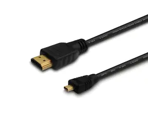 Kabel HDMI (M) - Micro HDMI (M) CL-39 černý / Kabel / HDMI 1.4 / 4K 4096×2160 / 1 m