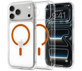 Spigen Ultra Hybrid MagSafe clear orange / Ochranný kryt / Apple iPhone 18 Pro/17 Pro / MagSafe