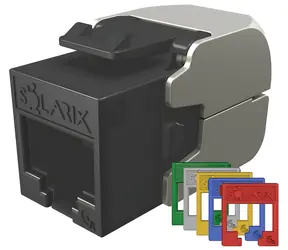 Solarix samořezný keystone CAT6A UTP RAL FIT / Keystone / RJ-45 / 10G / nestíněný / Component Level / 4PPoE
