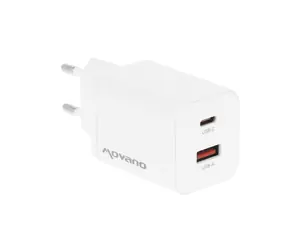 Nabíječka GaN 45W bílá / Nabíječka / USB-C PD / USB-A