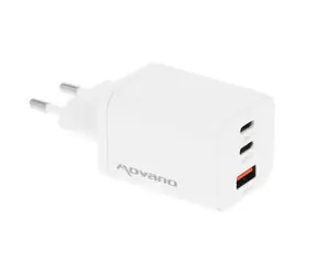 GaN nabíječka 65W bílá / Nabíječka / 2x USB-C / 1x USB-A / PD