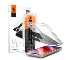 Spigen Glass tR EZ Fit Pro HD (Privacy) / Ochranné sklo / Apple iPhone 18 Pro Max / 2 ks / Filtr soukromí