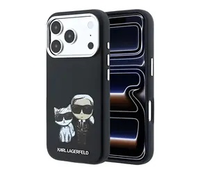 Karl Lagerfeld PU Semi Wrap Smooth Sketch Bodies MagSafe pro Apple iPhone 18 Pro Max černá / Pouzdro