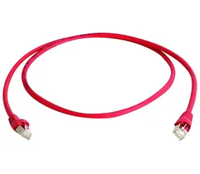 Telegärtner MP8FS500 červená / Patch kabel / Cat6A / S/FTP / 7,5 m / LSZH