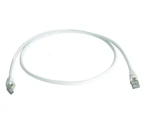 Telegärtner MP8 FS500 bílá / Patch kabel / S/FTP / Cat.6A / LSZH / 0,5 m