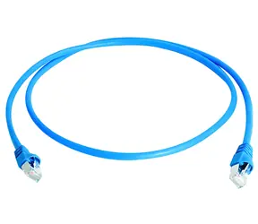 Telegärtner Cat.6A modrá / Patch kabel / S/FTP / 1 m