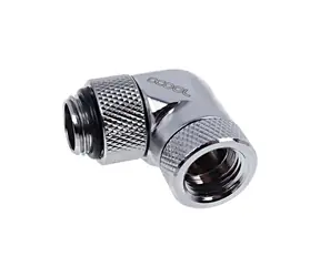 Alphacool Eiszapfen 90° chromová / Úhlový adaptér / G1/4 / otočný / pro 5mm hadice