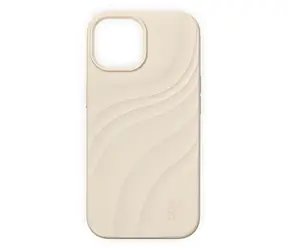 iDeal Fashion Soft Swirl / Silikonové pouzdro / iPhone 13/14/15/16e/17e / Cloud Dancer / MagSafe