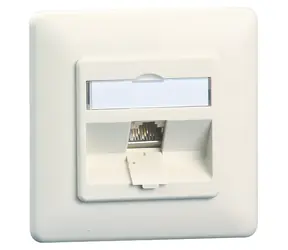 METZ CONNECT E-DAT zásuvka pod omítku bílá / Datová zásuvka / 1 port / Prázdná