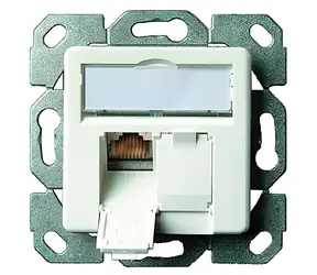 Telegärtner AMJ45 8/8 bílá / Datová zásuvka / Cat.6 / Class E / UP50