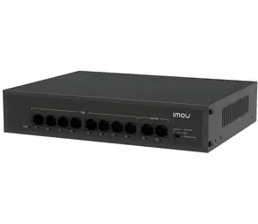 Imou SF110P černá / Switch / 8x 10/100 Mbps PoE / 2x 10/100 Mbps Uplink / PoE 802.3af/at / 1.6 Gbps