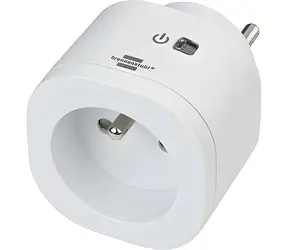 Brennenstuhl WA 3000 XS01 bílá / Chytrá zásuvka / WiFi / IP20 / 13 A / 3000 W / Alexa, Google Assistant