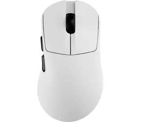 Ajazz AJ179 V2 MAX bílá / Bezdrátová herní myš / PAW3395 / 26000 DPI / 8000 Hz / RGB dokovací stanice