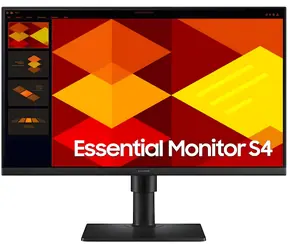 24" Samsung Essential S4 LS24D400GSUXXE černá / Monitor / IPS / 1920x1080 / 100 Hz / 250 cd/m2 / HDMI + DP / VESA
