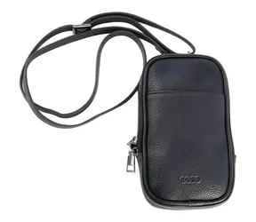 Audi A6 Synthetic Leather D2 černá / Taška na telefon / Umělá kůže / Univerzální