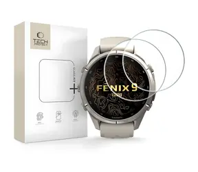 Tech-Protect Glass Fit+ sklo pro Garmin Fenix 9 Pro 43mm čiré / Ochranné tvrzené sklo / 2 ks v balení