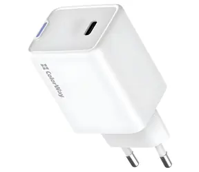 Colorway bílá / Síťová nabíječka / 1x USB-C / GaN / 45W / PD / PPS