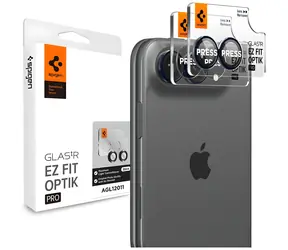 Spigen Optik Pro EZ Fit černá / Ochranné sklo fotoaparátu / Apple iPhone Duo / 2 ks