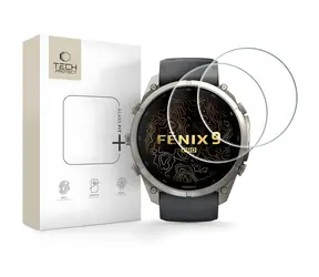 Tech-Protect Glass Fit+ sklo pro Garmin Fenix 9 Pro 51mm čiré / Ochranné tvrzené sklo / 2 ks v balení